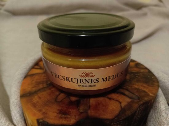Krēmveida medus ar bišu maizi BIO - 140g