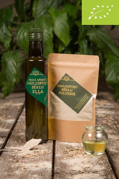 Raw pressed Sunflower seed oil + gift